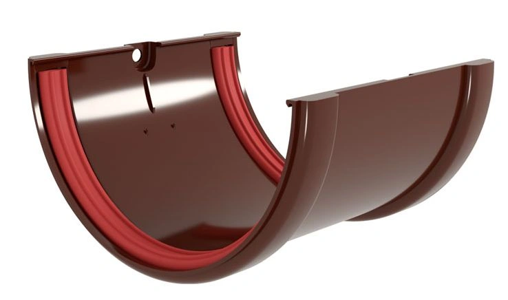 Соединитель желобов 120мм ПВХ Grand Line (шоколадный)